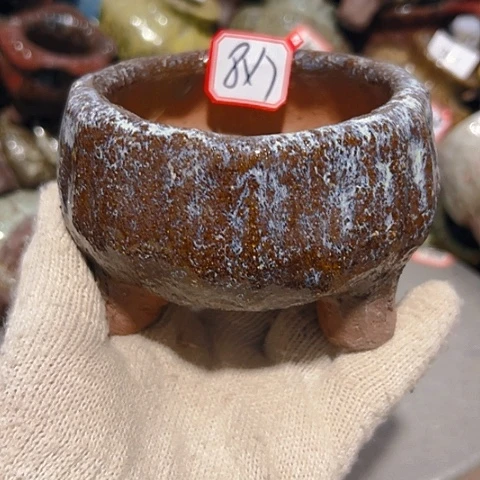 粗陶花盆手工花盆制作就这样