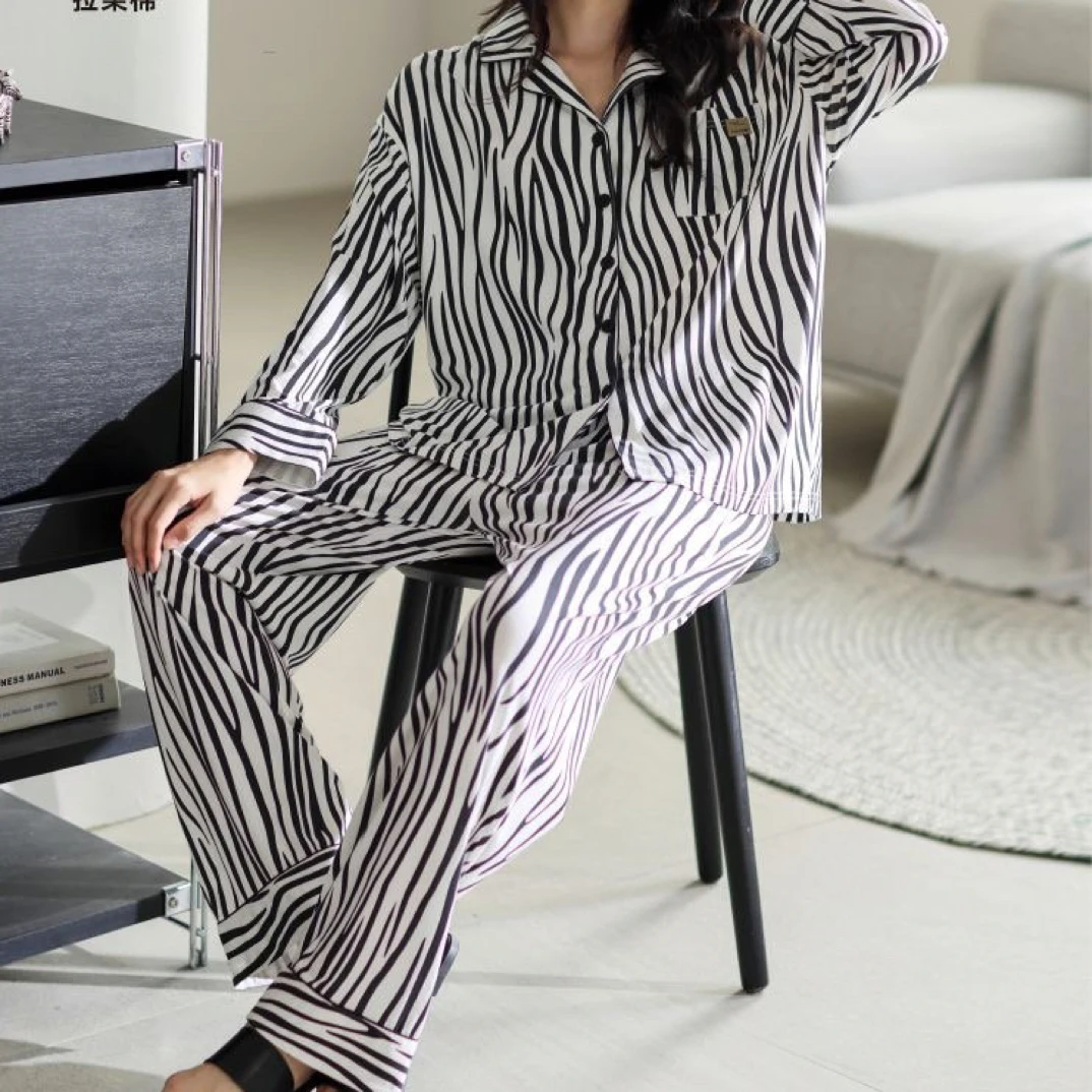 【BAI】秋新款休闲宽松可外穿家居服套装99067