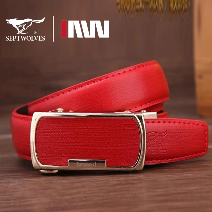 七匹狼女士皮带真皮自动扣新款正品高档女款时尚百搭休闲牛皮腰带