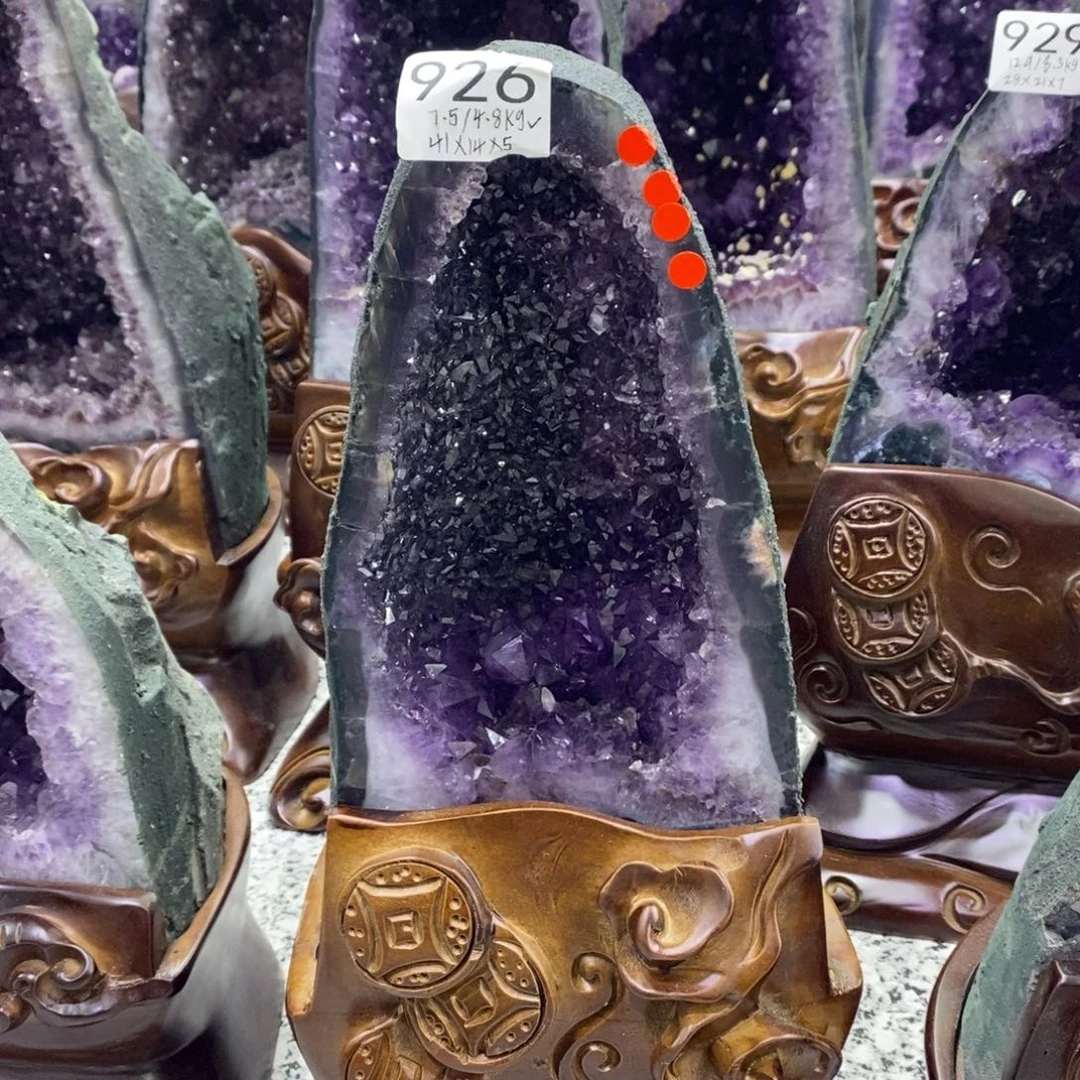 水晶未镶嵌大型摆件（非配饰）紫水晶926