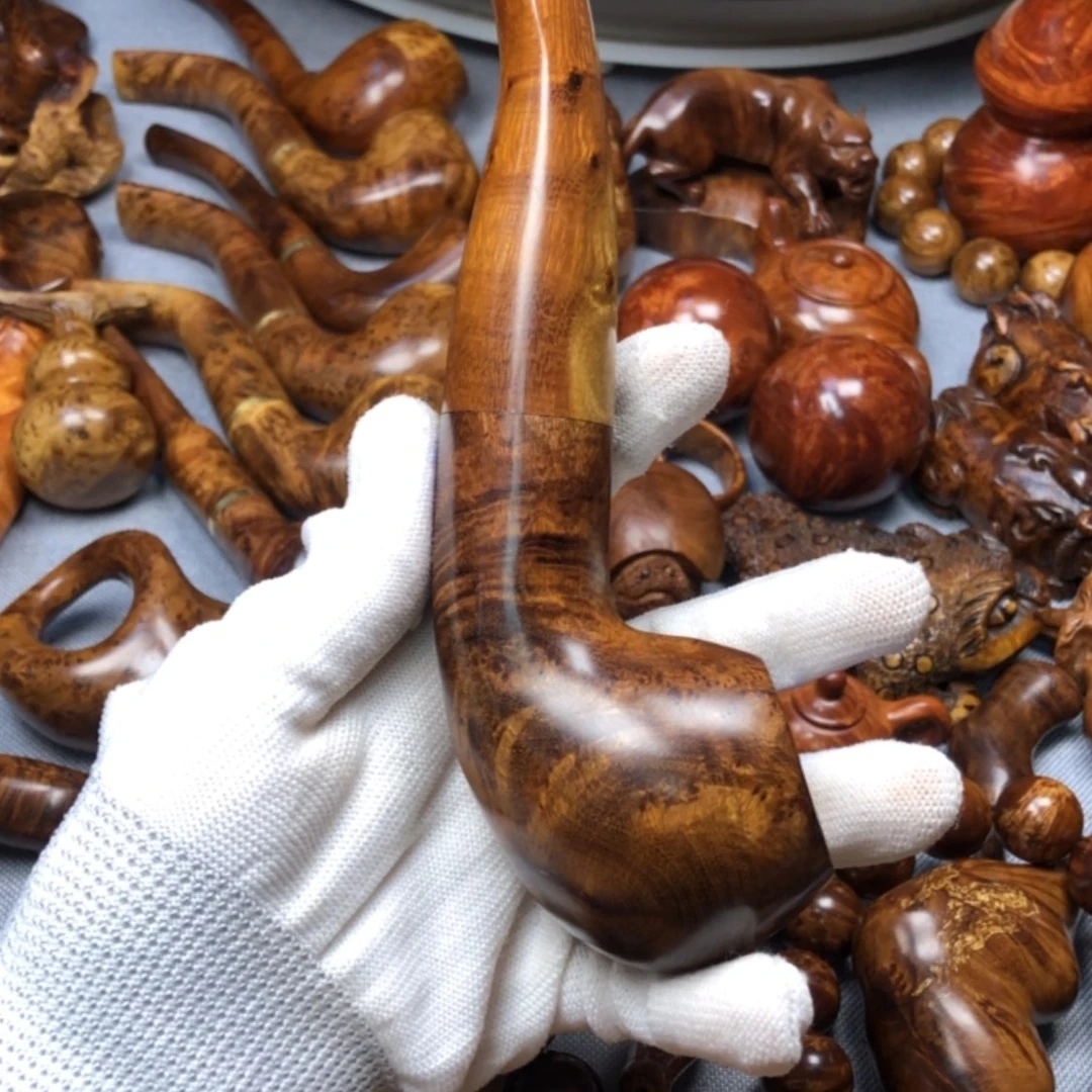 【闪购商品】木麻梨疙瘩火琉璃手把件