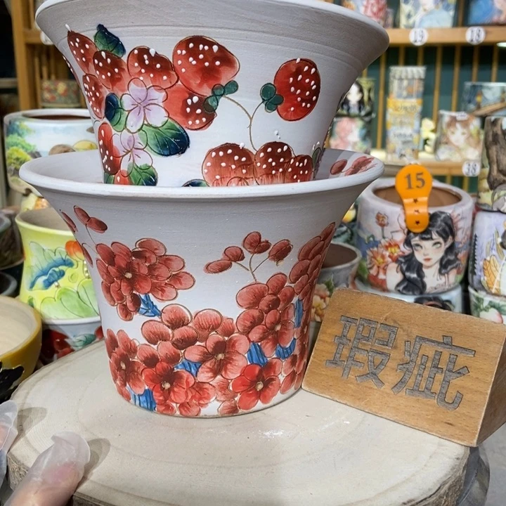 红陶景德镇艺术手绘作品