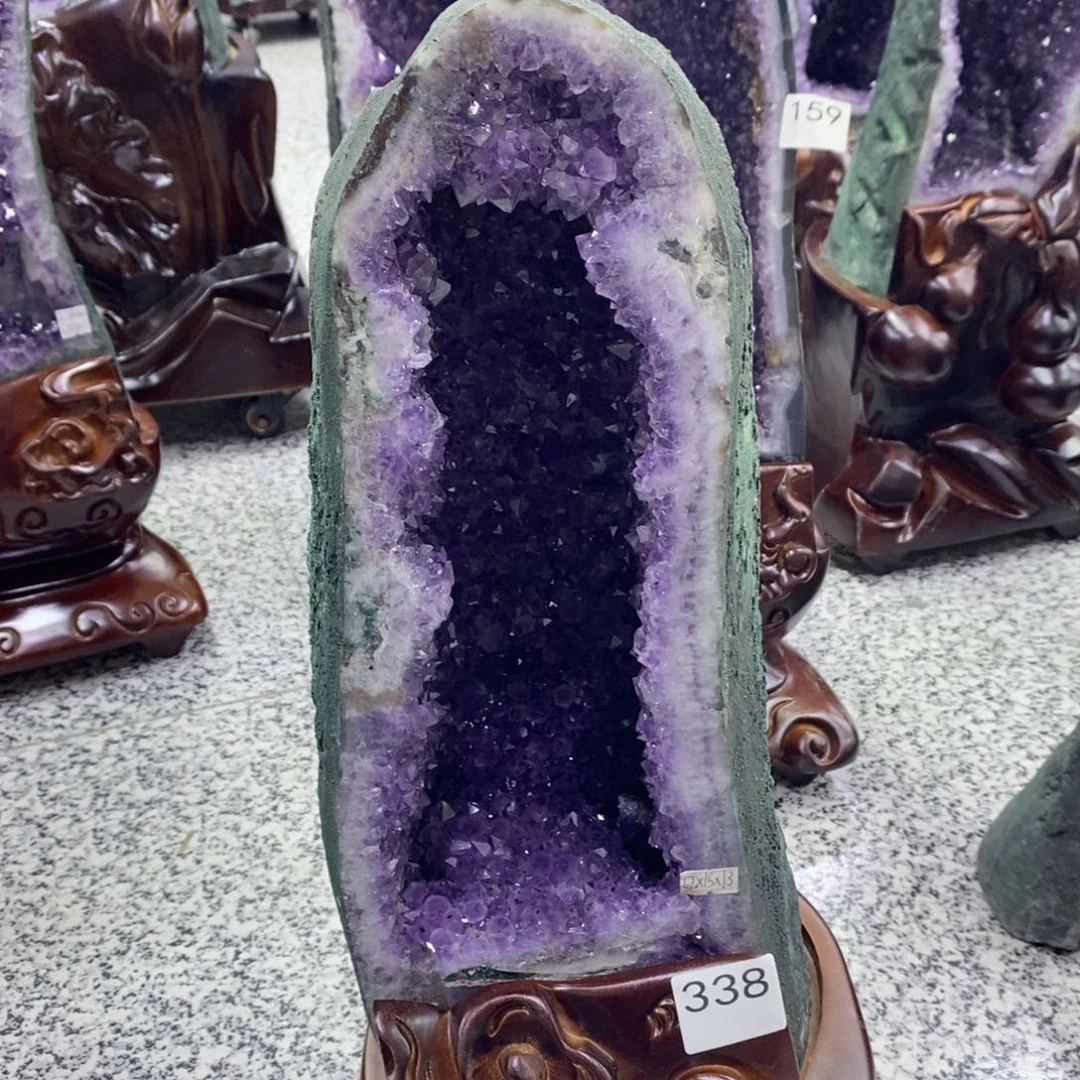 潇***匀未镶嵌珠宝半成品紫晶338