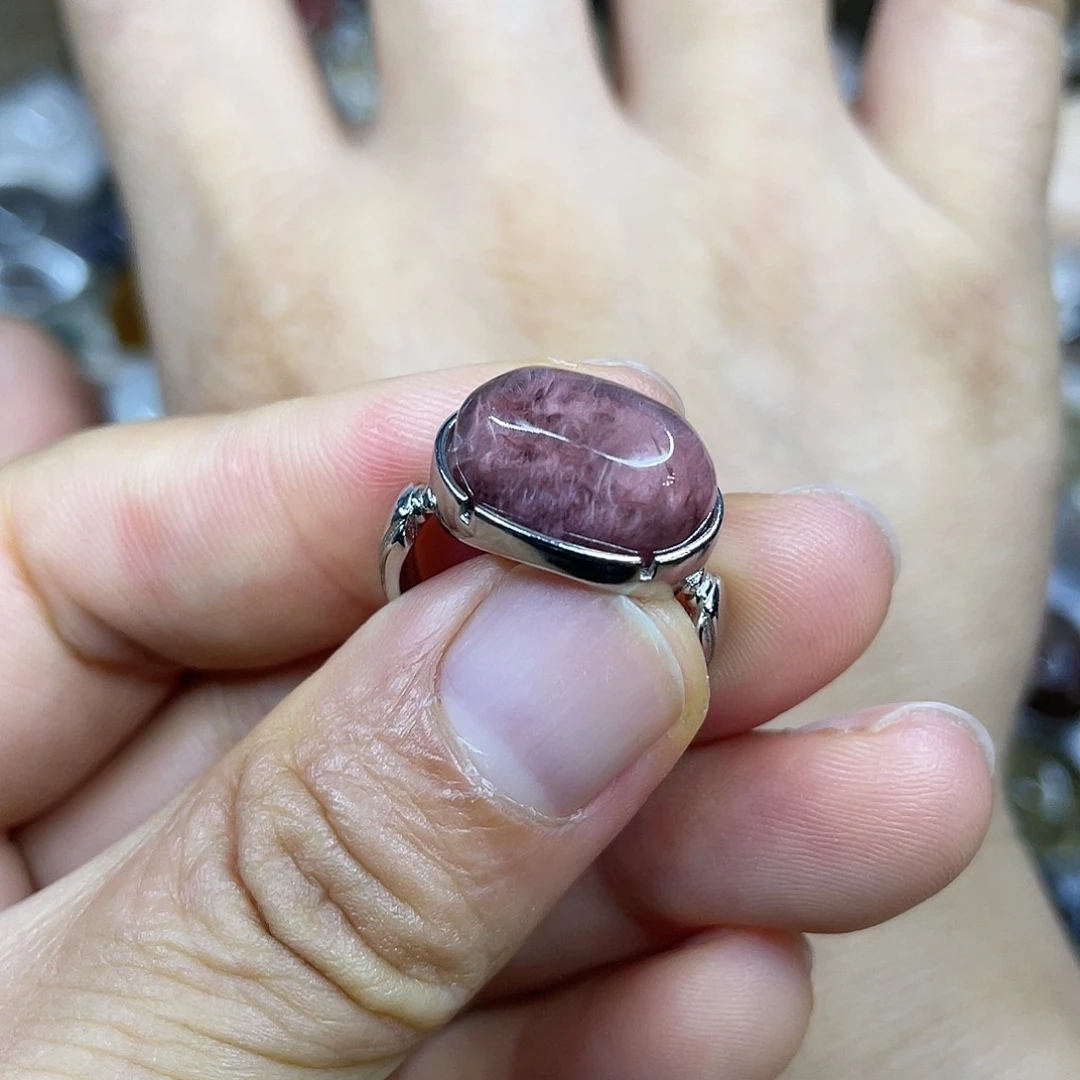 【闪购商品】银S925镶嵌珠宝半成品水晶戒指