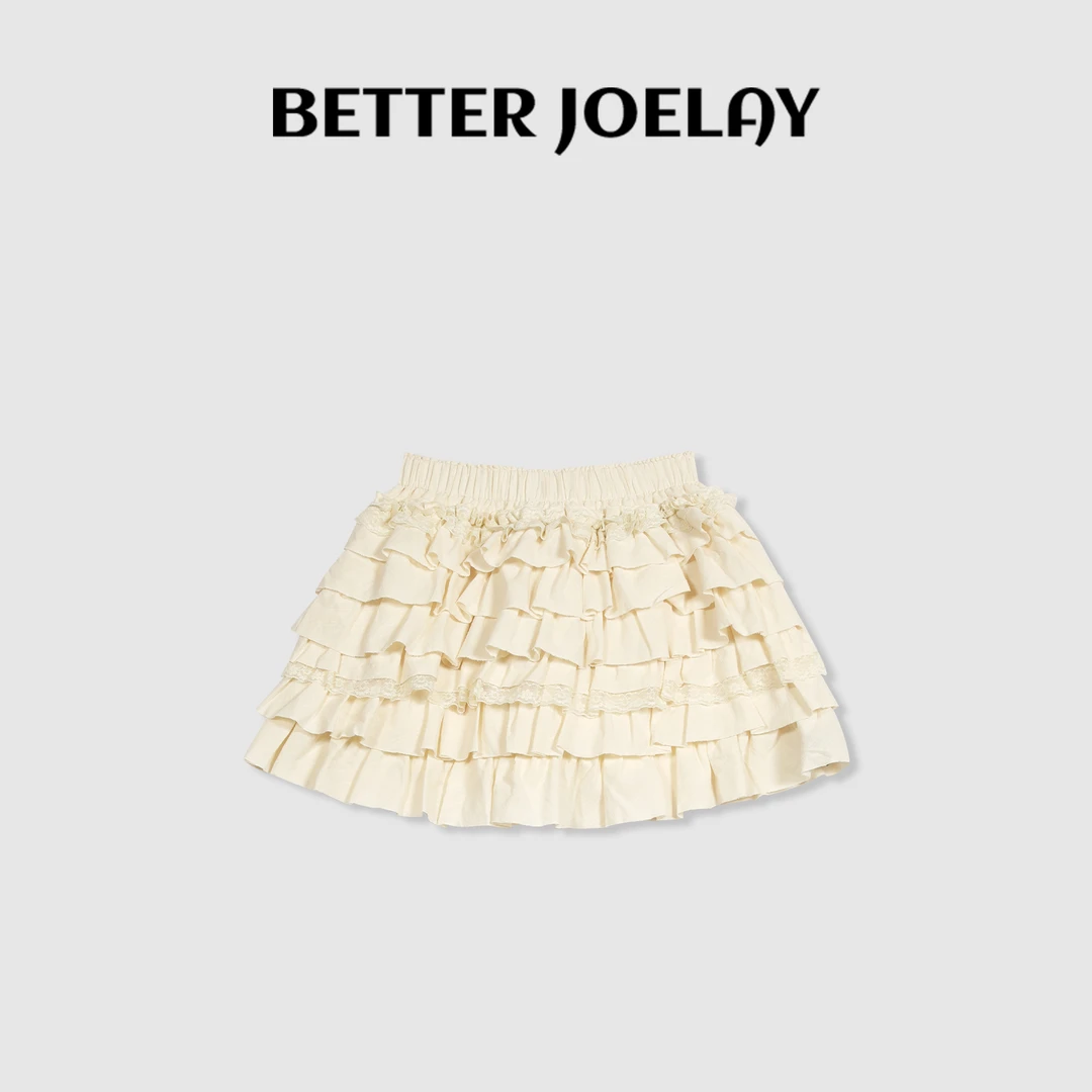 BETTERJOELAY-【落归花】时尚可爱短裙百搭半身裙学院风HW8717