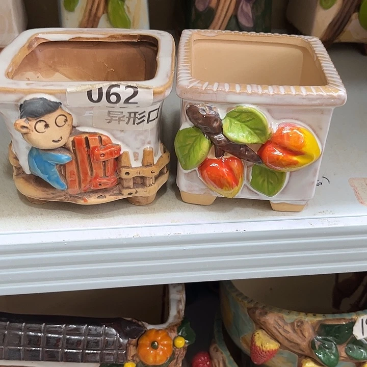 紫砂花盆粗陶材质多肉花盆