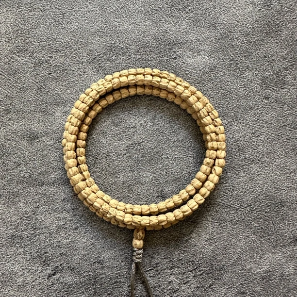 热振百香籽粉油皮龙脊多棱108手串