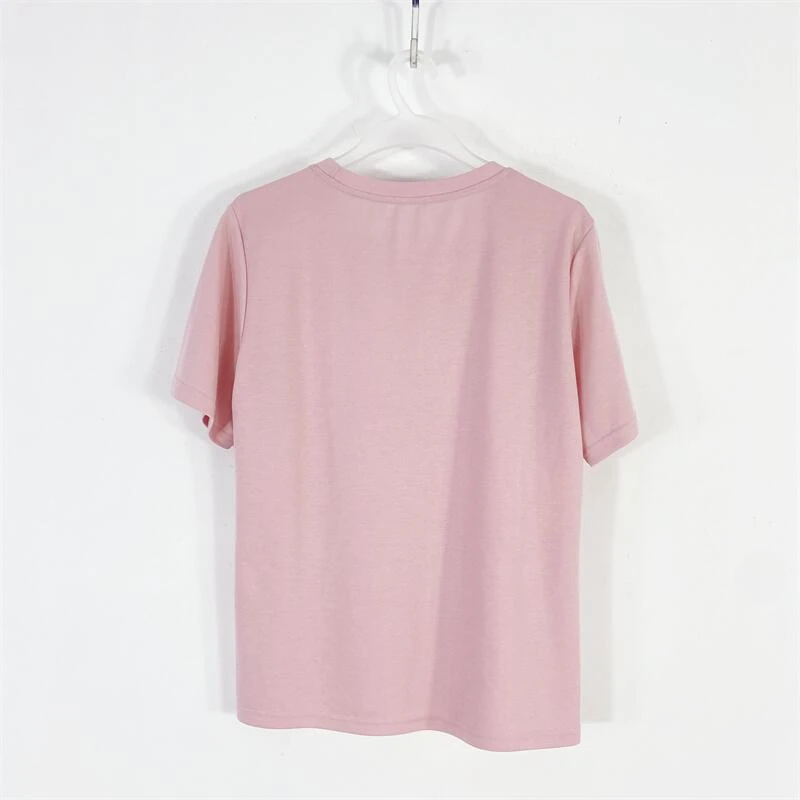 【77衣橱】KD0041精品女装上衣短袖T恤气质轻奢【红人上新】