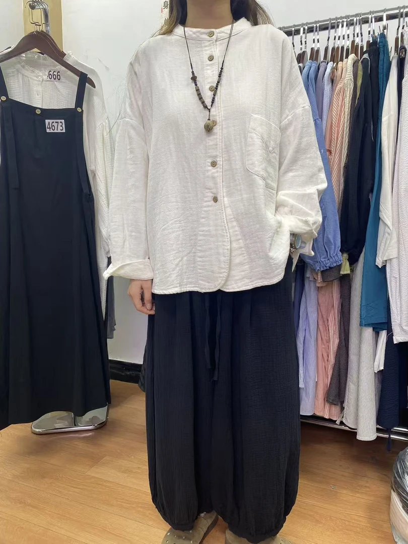 59杨杨棉麻直播链接文艺宽松棉麻大码女装