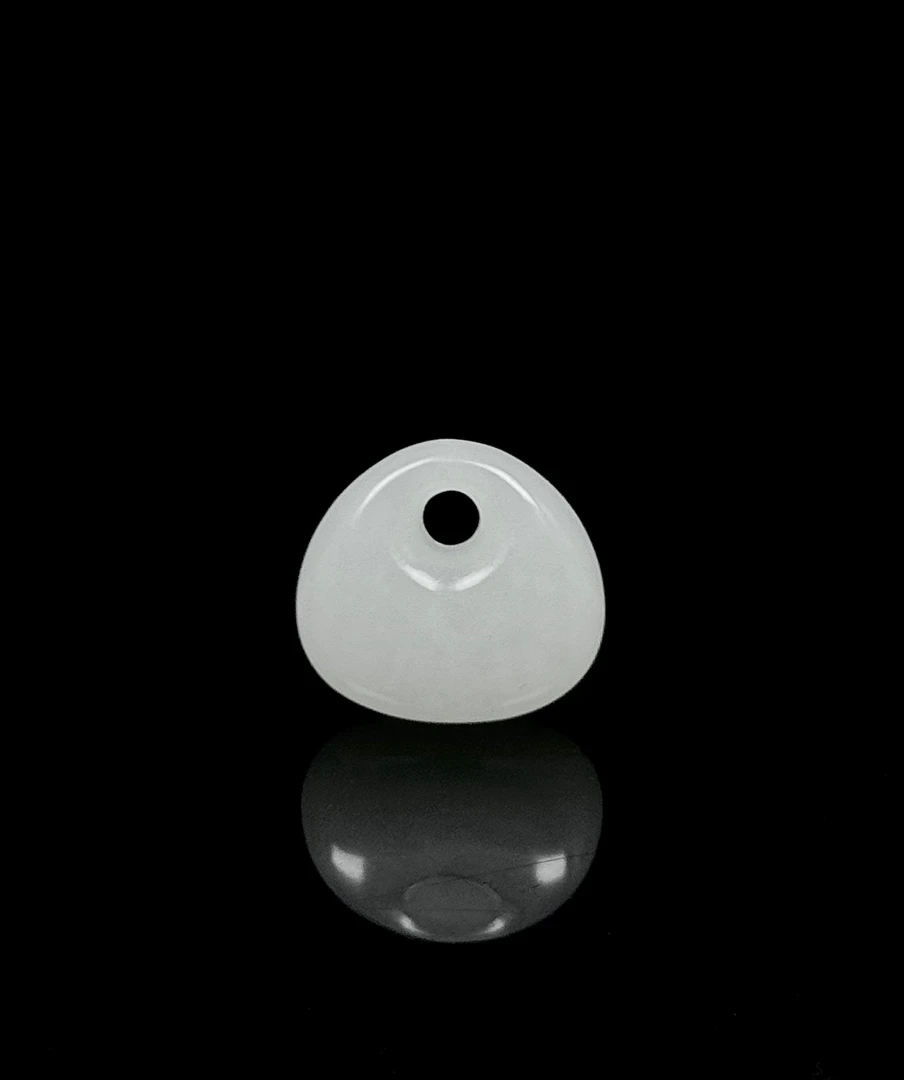 典藏级 和田玉 俄料 羊脂白玉 钱袋子 吊坠 24mm*22mm*12mm