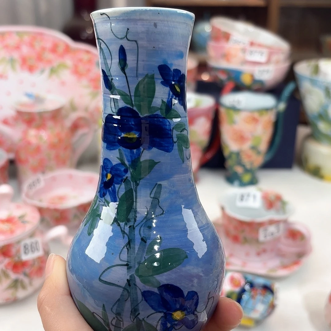 景德镇手绘高温釉下彩陶瓷茶具