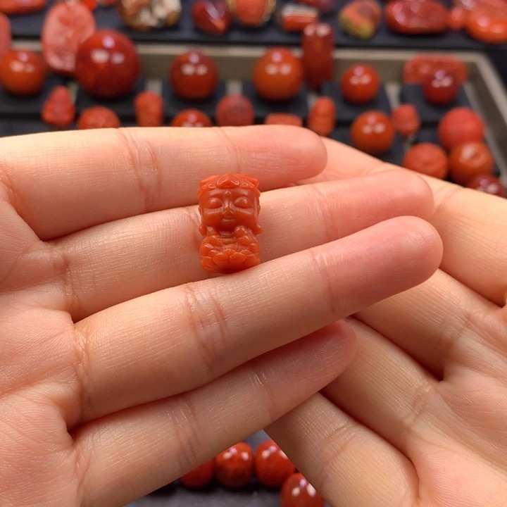 南红玛瑙未镶嵌普贤11.5×18.5