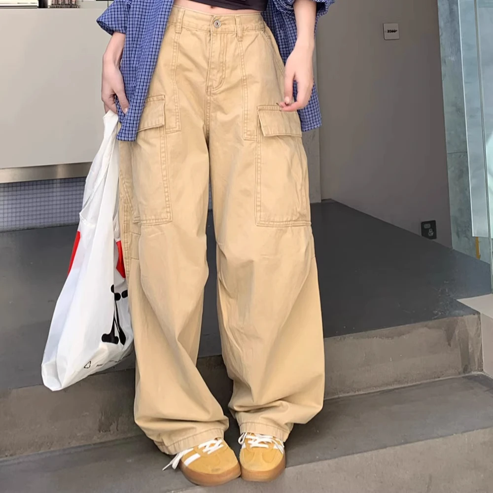 胖MM高腰宽松直筒2025年夏季爵士舞新款工装裤女装高级感女款裤子