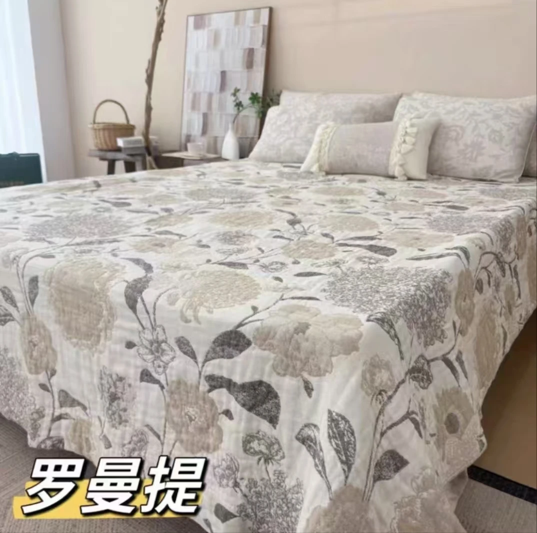 罗曼提--200*230雨露麻加厚床盖盖毯