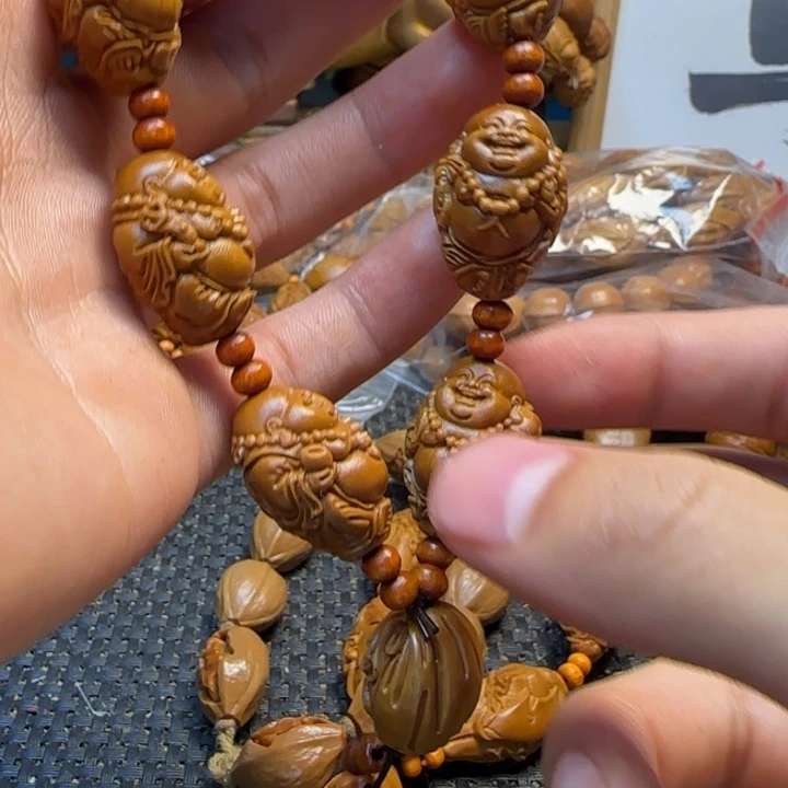 橄榄核手串/手链刘人义弥勒