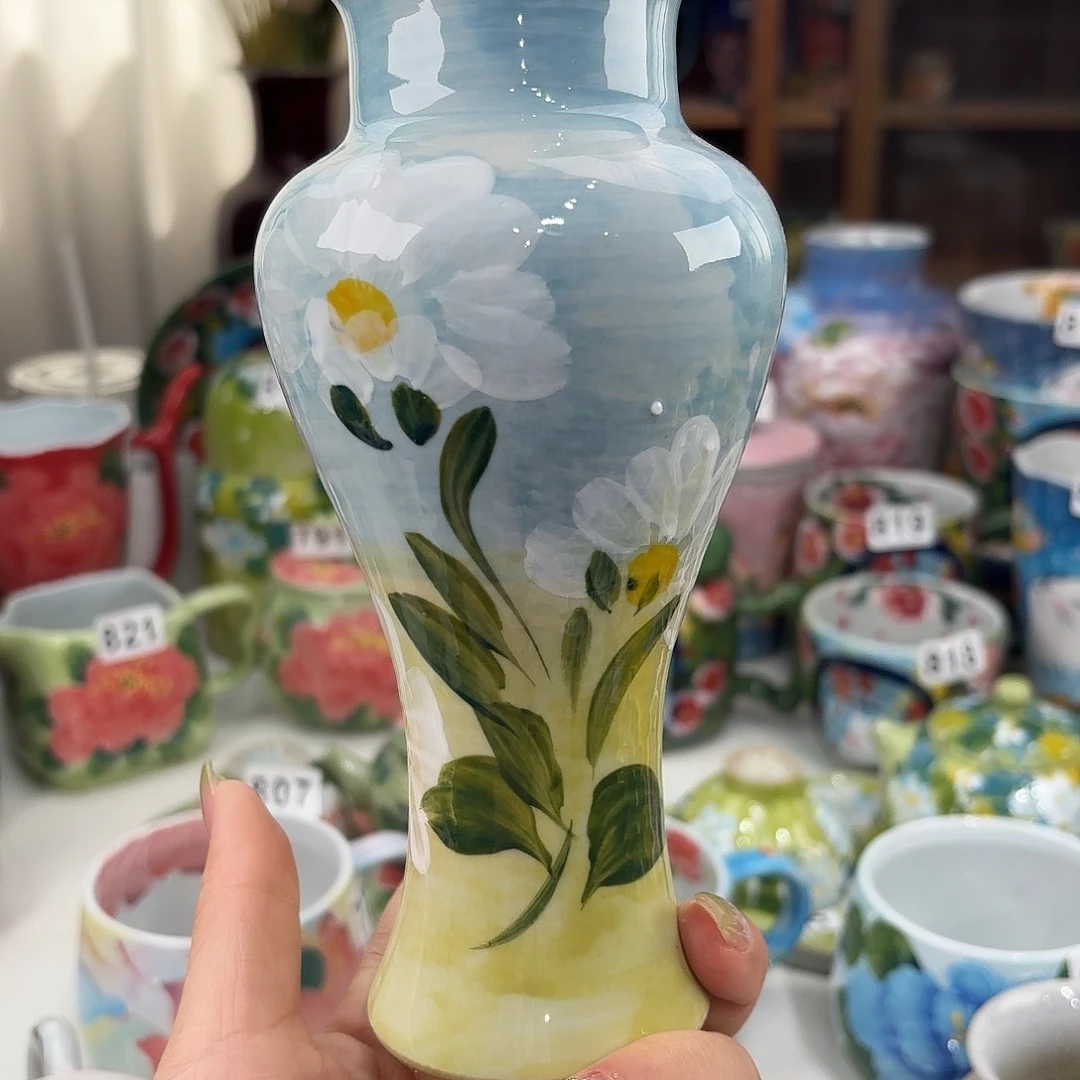 瓷片景德镇手绘高温釉下彩陶瓷茶具