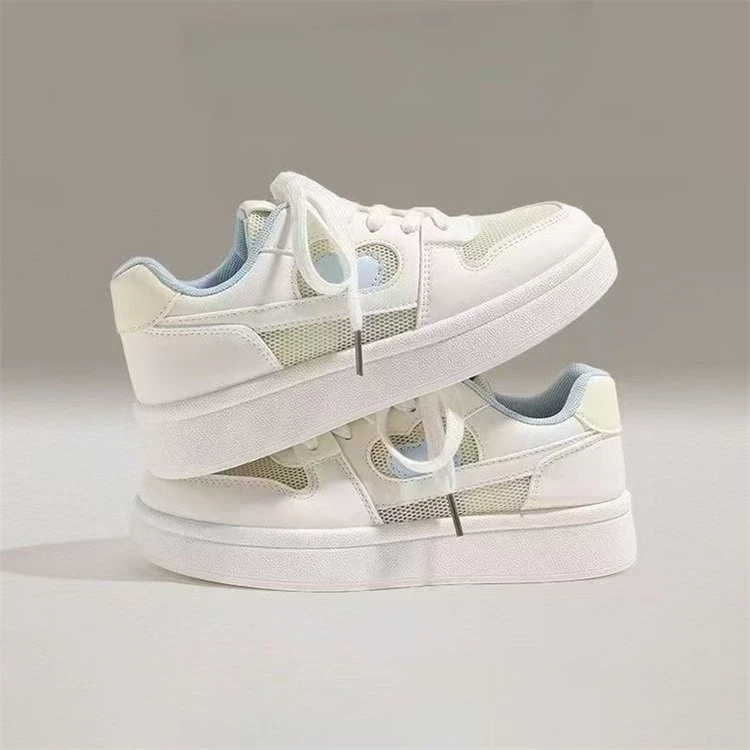 环球厚底板鞋女款秋季2025新款百搭爆款学生网面透气女鞋休闲鞋女