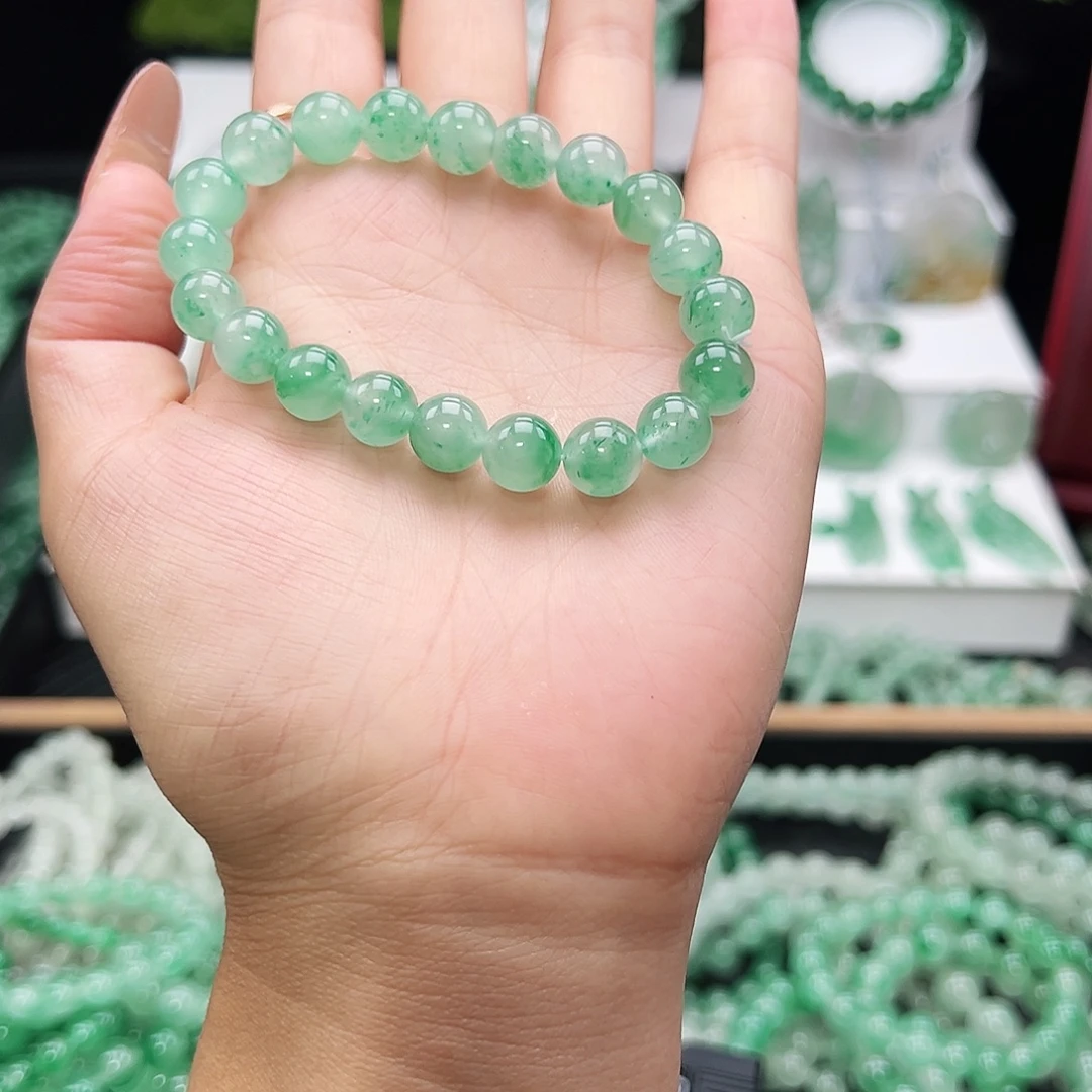 石英质玉（非洲翠）未镶嵌手链