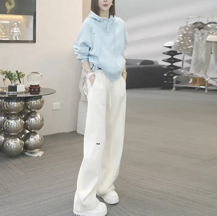 2025早秋季新款巨好看的穿搭减龄时尚休闲运动卫衣一整套装裤子女