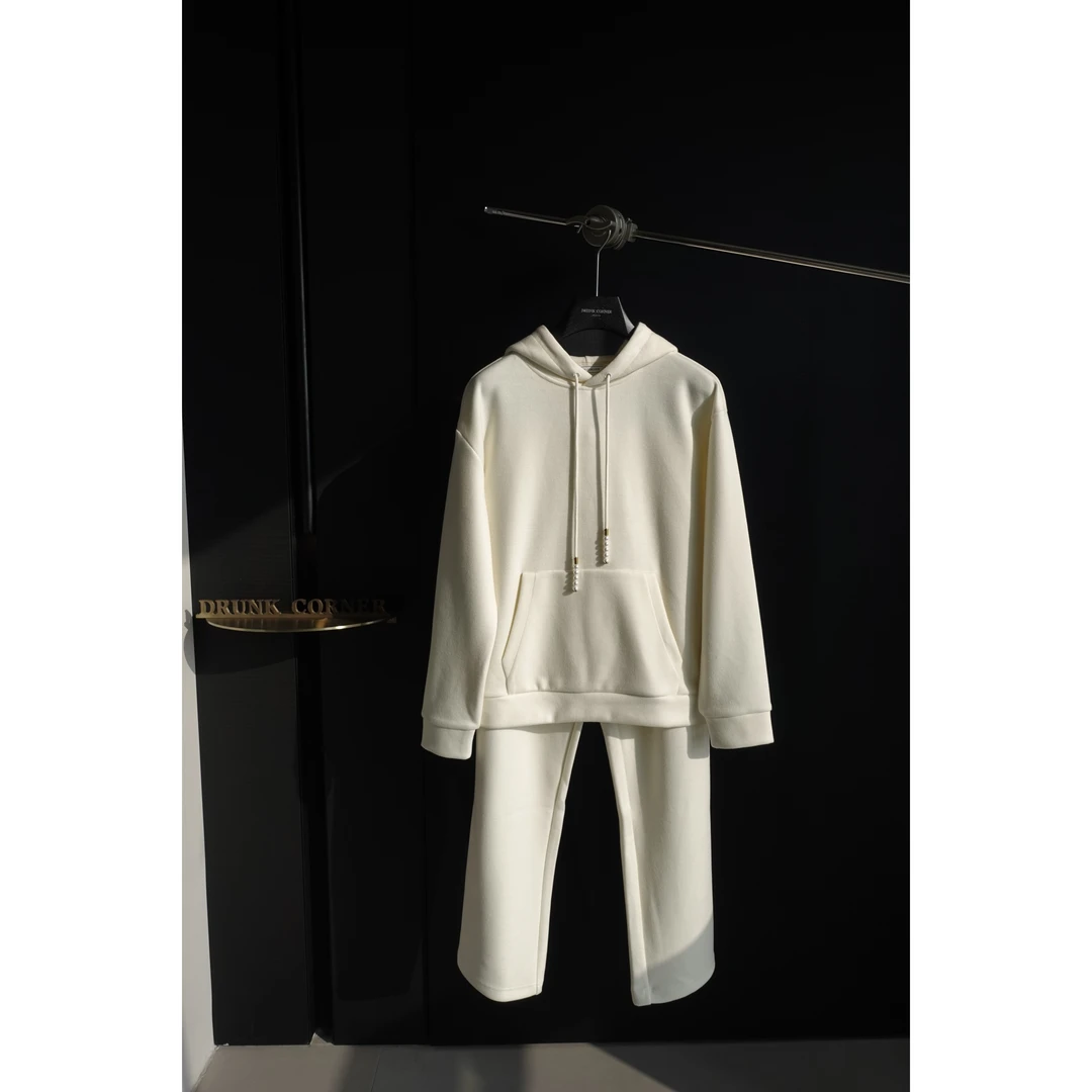 DRUNKCORNER【十周年限定】单上衣连帽珍珠抽绳微阔卫衣休闲运动