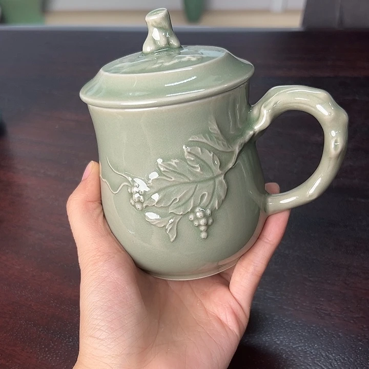 龙泉云间青瓷小米茶器