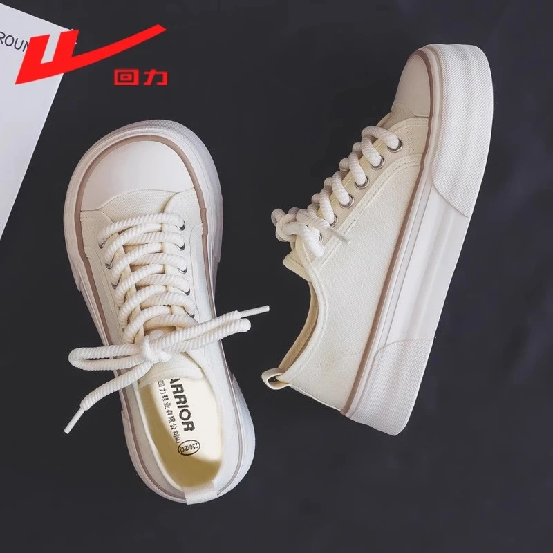 回力女鞋夏季爆款大头帆布鞋女款2025新款芒果头板鞋透气软底布鞋