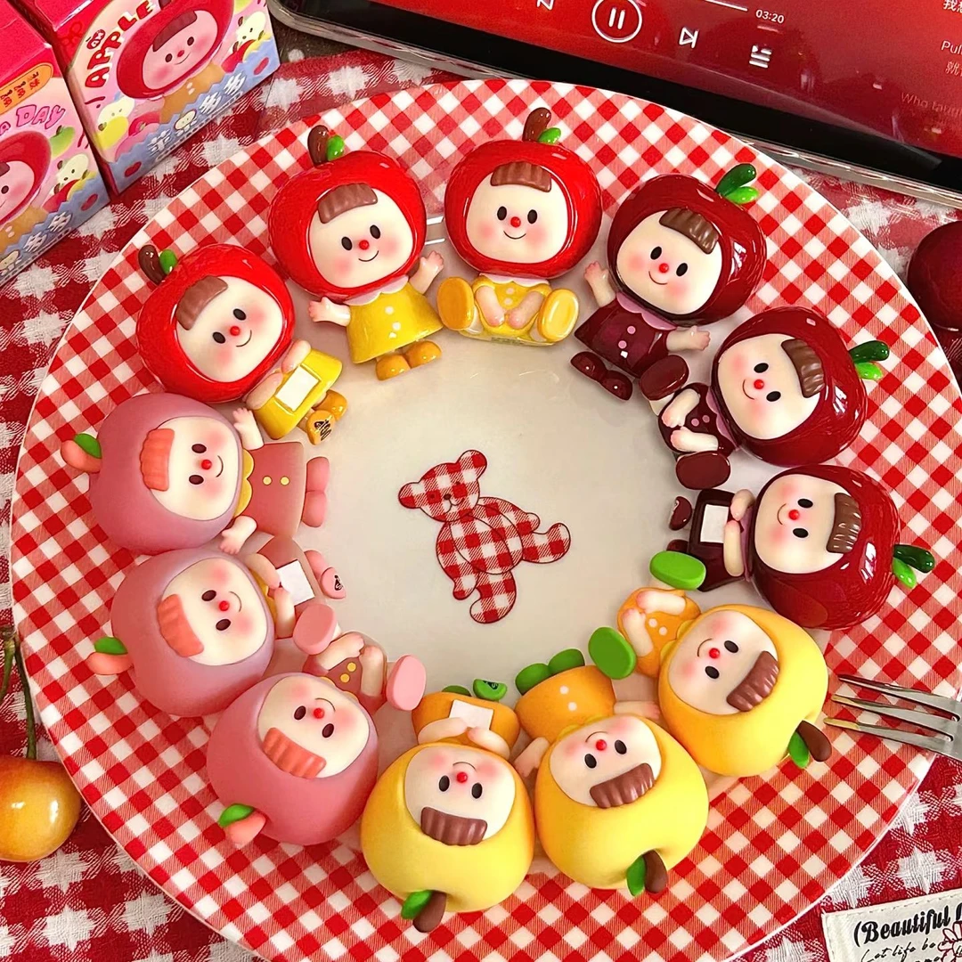 【多多妹苹果MINI系列】壳桃果家正版盲盒手办可爱礼品礼物PVC