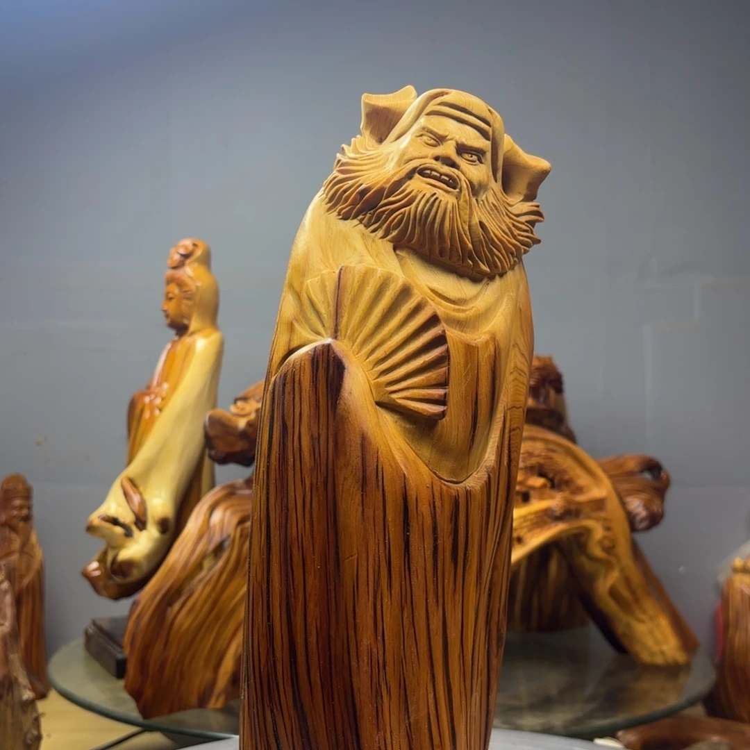 核桃木/黑胡桃（胡桃木）崖柏摆件66666666666