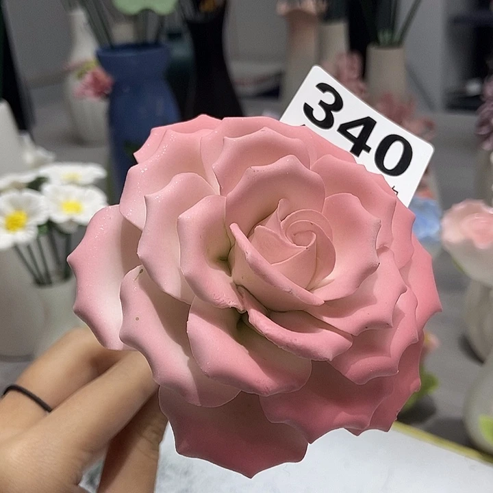 陶瓷纯手工捏花设计