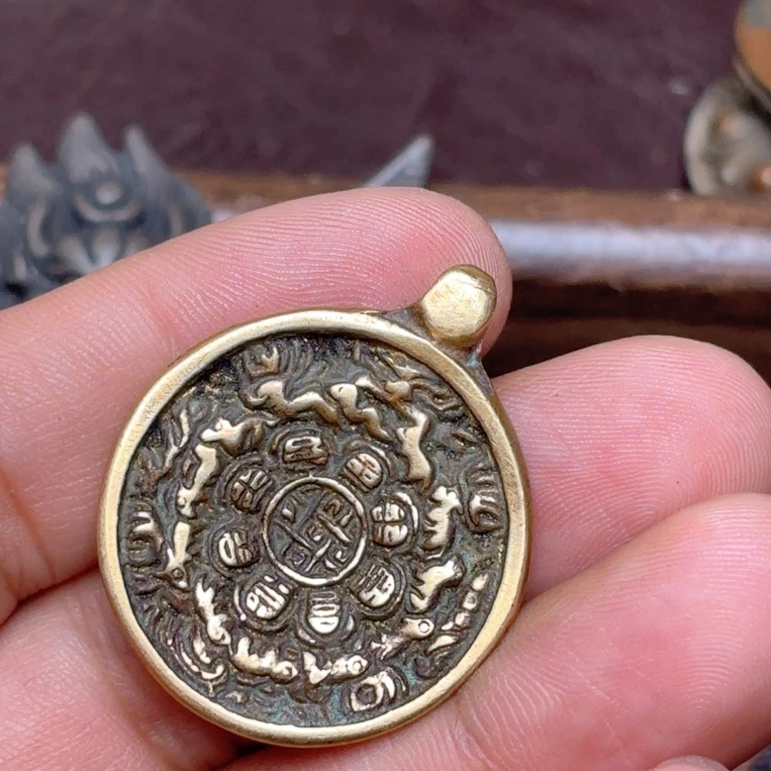 境**转铜星月菩提挂件菩提星月