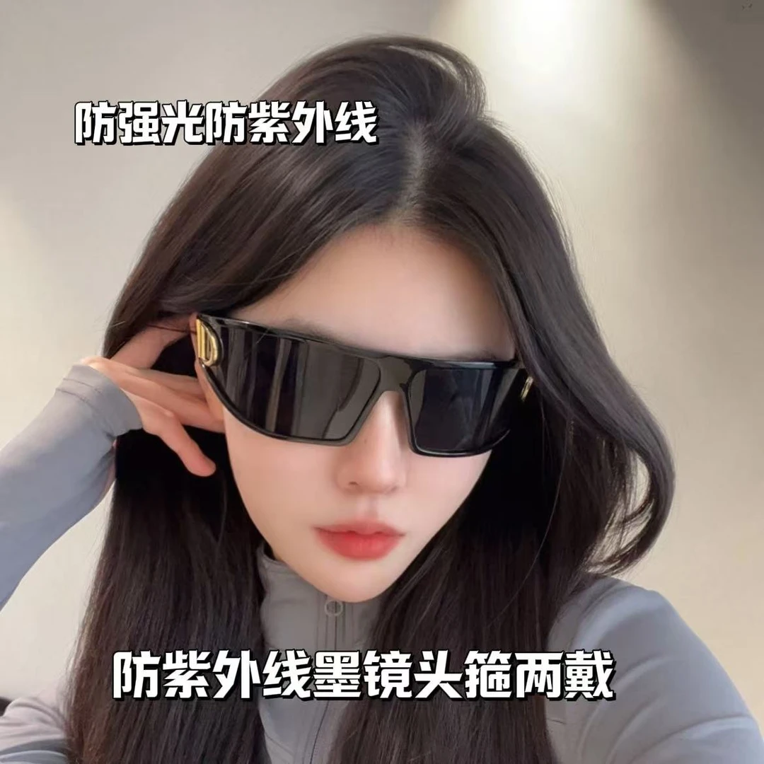 时尚未来感两戴发箍/墨镜高级感女夏季太阳眼镜遮阳防晒防紫外线