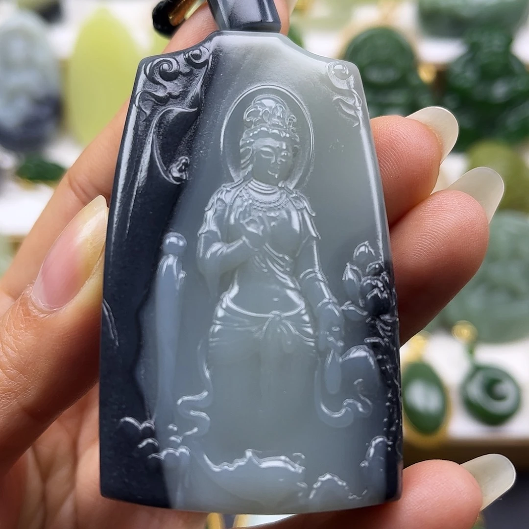 和田玉未镶嵌颈饰