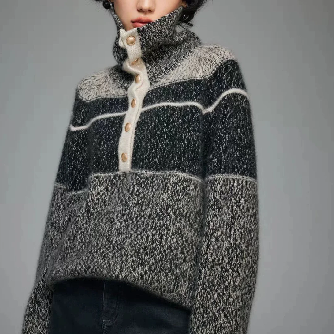 【100%山羊绒baby幼崽山羊绒】2025秋冬新款加厚六股定制花纱外套