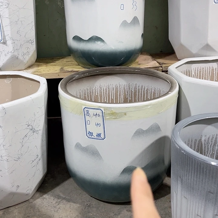 红陶陶瓷花盆默认微瑕