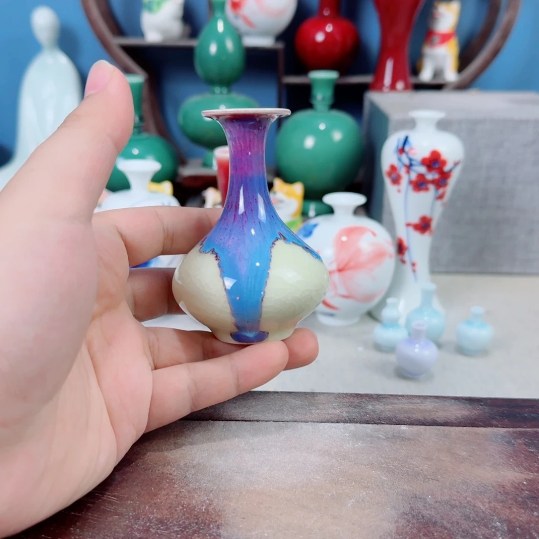 陶瓷手工小花器摆件