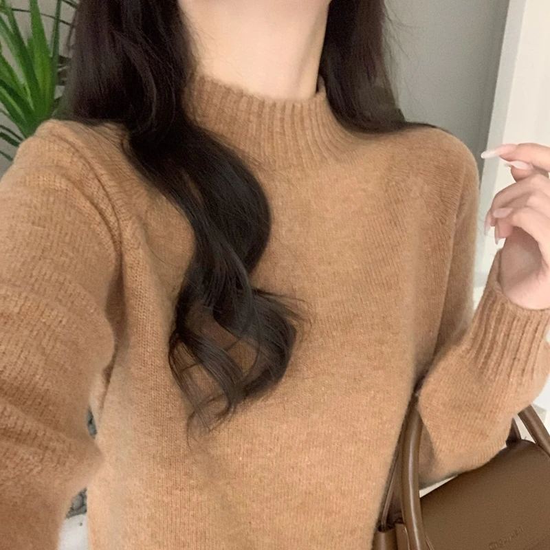 断码清仓【双层加厚】柔软不变形 无缝100%全羊毛 七针半高领