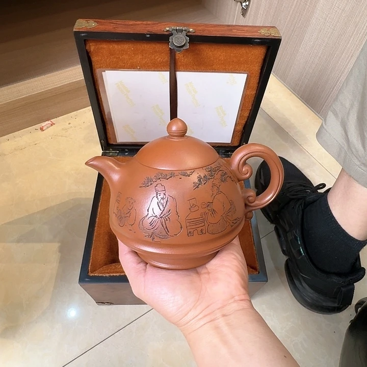 茶壶紫砂有*宜兴原矿手工紫砂壶