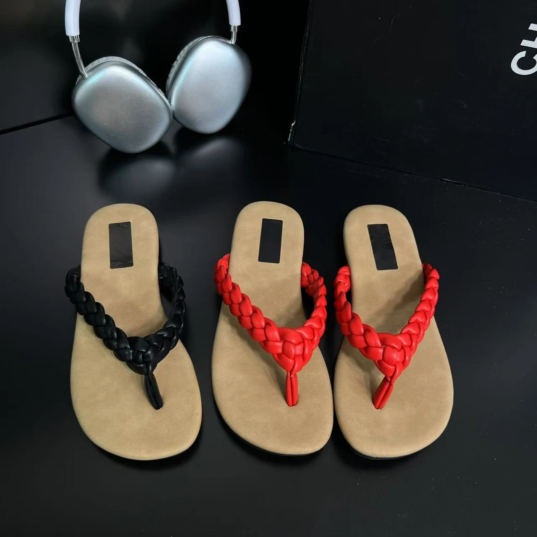 【巴黎晚风】平底人字拖女2025夏季新款软底舒适百搭沙滩拖169-5