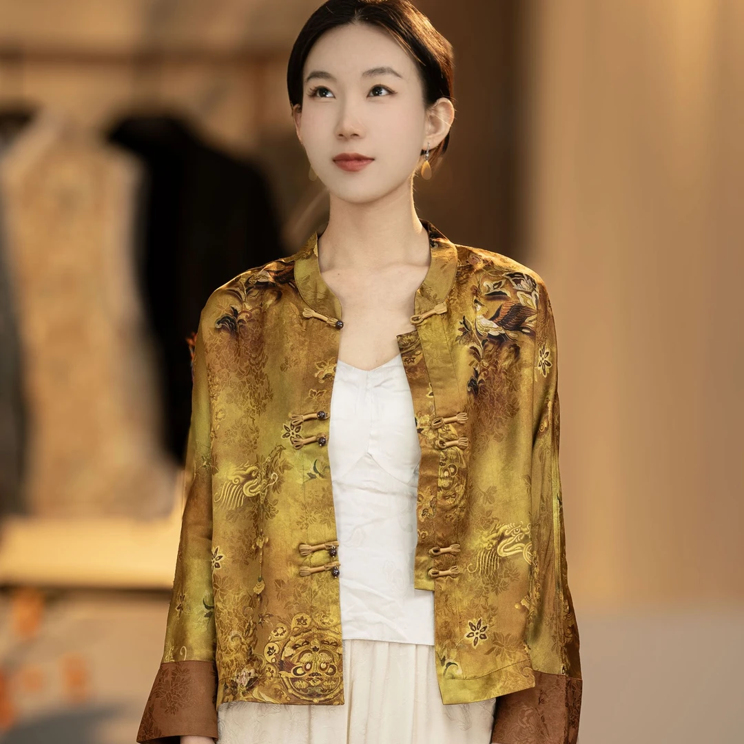[金凤凰]春季新款中式国风外套上衣开衫3041