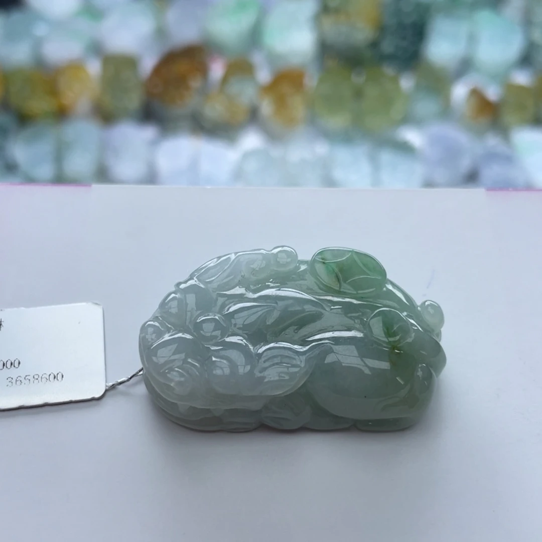 翡翠颈饰未镶嵌貔貅