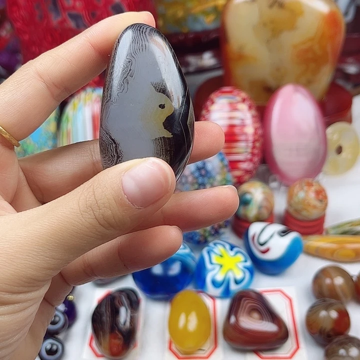 玛瑙/玉髓未镶嵌耳环