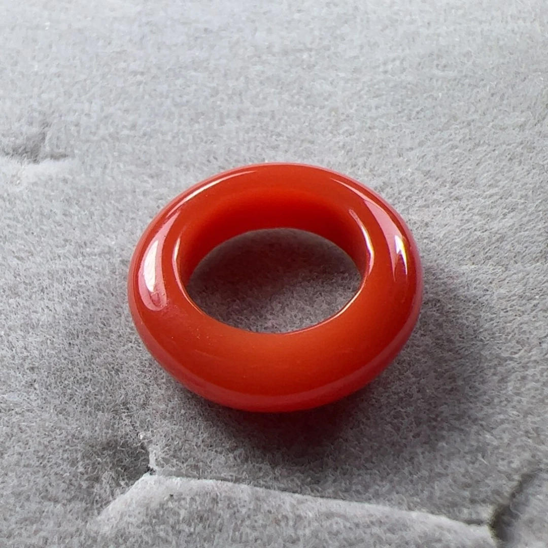 南红玛瑙戒圈未镶嵌