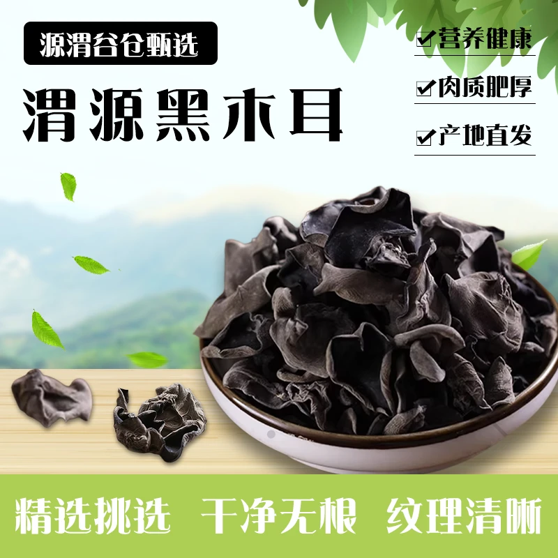 黑木耳干货肉厚干净无沙炒菜炖汤到手两袋每袋250g