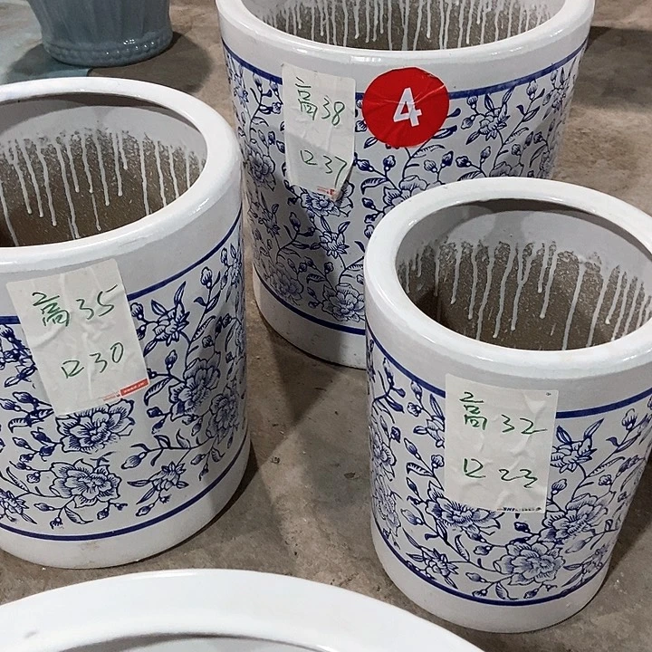 高温烧制青花直筒两套