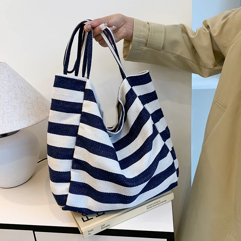 韩版小众ol时尚单肩包帆布包逛街旅行包帆布包托特包通勤女大容量