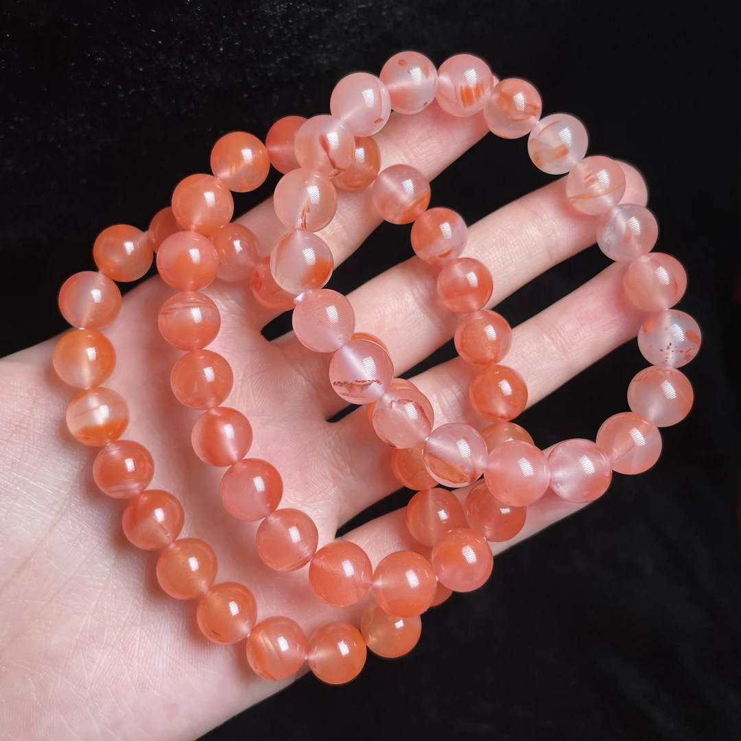 【玉氏珠宝】南红冰飘手串-约9mm 多样性发一 CAN2730175