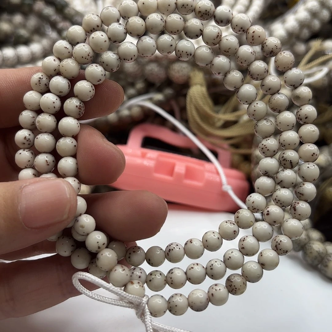 手串星月菩提6龙蛋果冻大留白