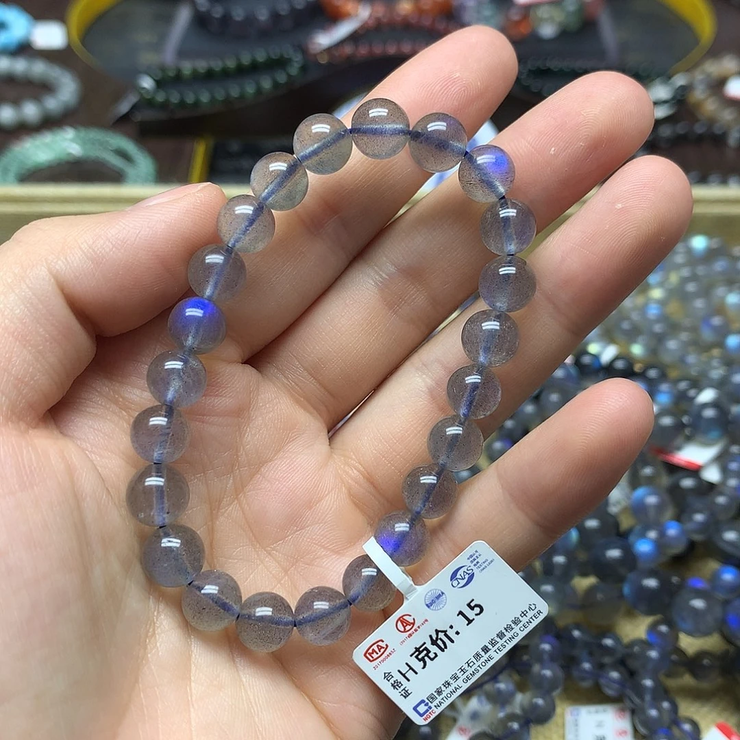 拉长石手链未镶嵌v****s手链