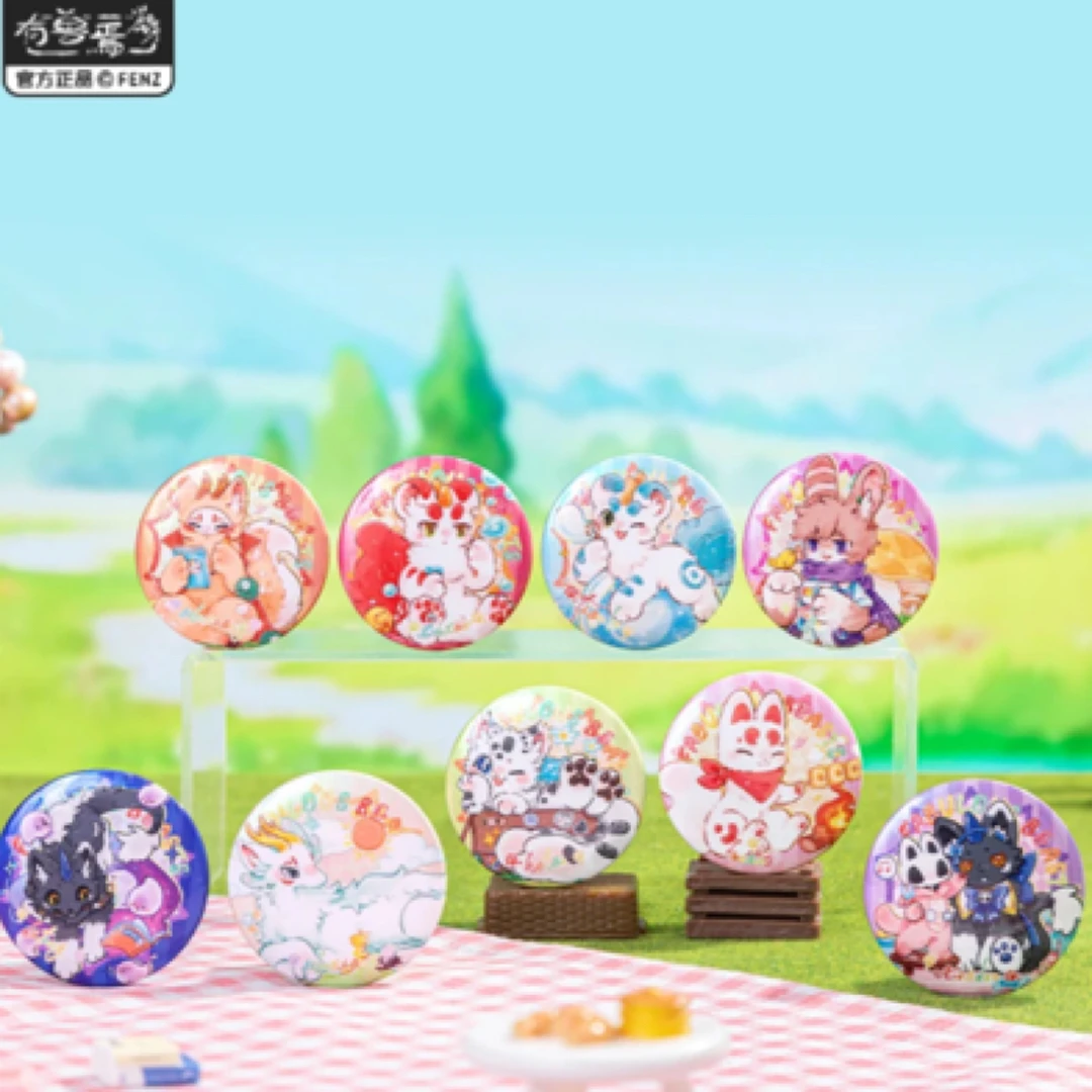 有兽焉-彩云山系列圆吧唧方吧唧马口铁徽章动漫盲盒吧唧代拆动漫