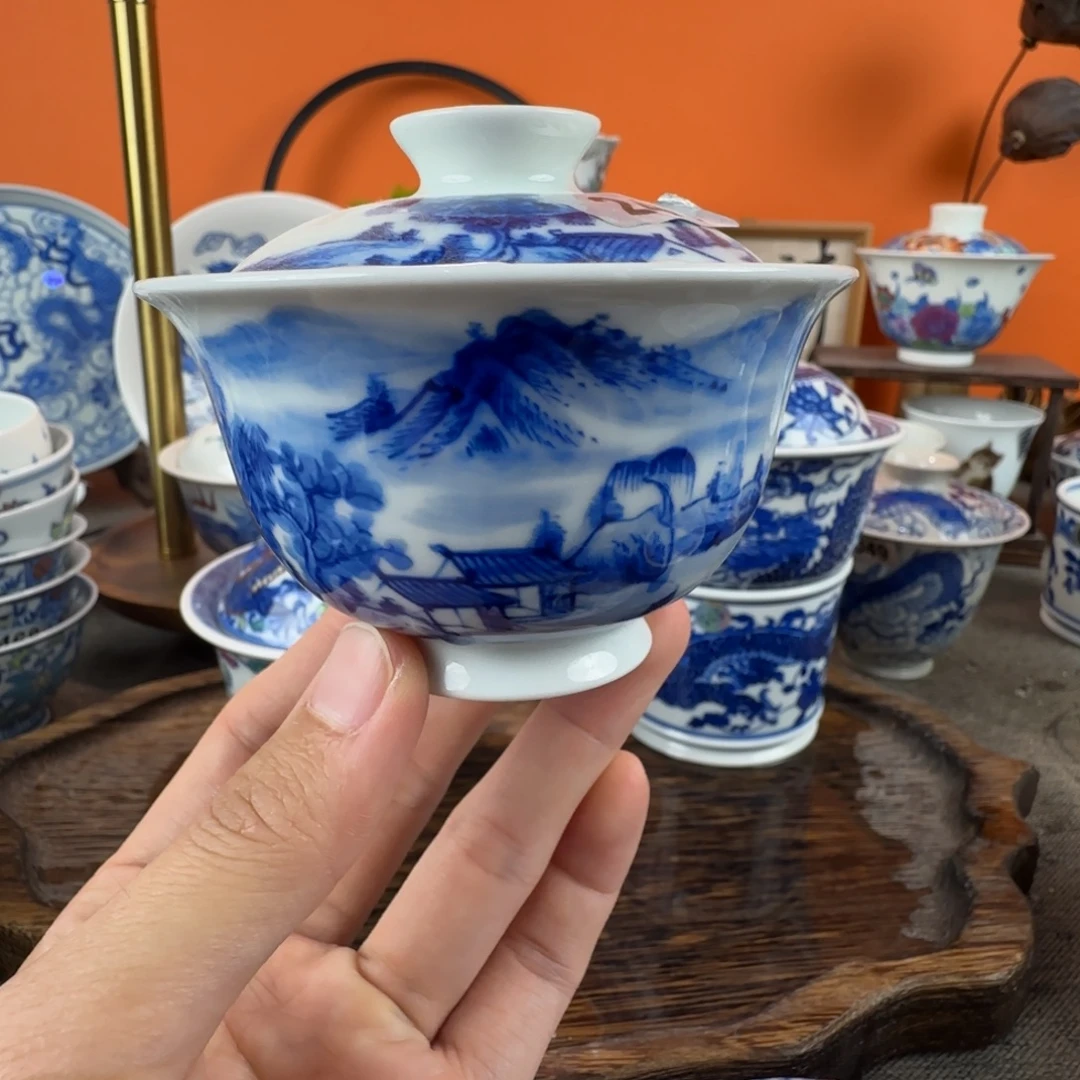 瓷片景德镇手绘青花瓷器241